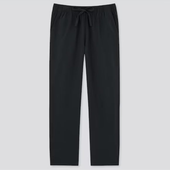 Uniqlo Pants - Uniqlo Cotton Relaxed Solid Ankle Pants in Black
